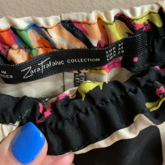NEW ZARA TRAFALUC COLLECTION women’s STATEMENT PALAZZO PANTS. Size Med boho - Picture 7 of 13
